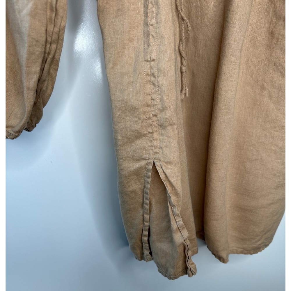 Lauren Ralph Lauren 100% Linen Embroidered Peasant Blouse Boho Top Plus Size 1X - Picture 5 of 10